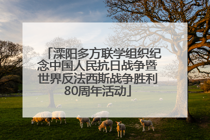 溧阳多方联学组织纪念中国人民抗日战争暨世界反法西斯战争胜利80周年活动