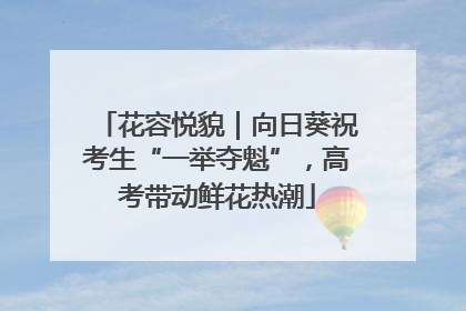 花容悦貌｜向日葵祝考生“一举夺魁”，高考带动鲜花热潮