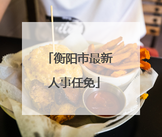 衡阳市最新人事任免
