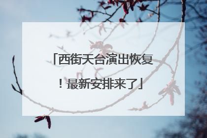 西街天台演出恢复！最新安排来了