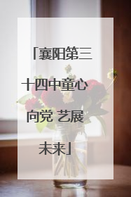 襄阳第三十四中童心向党 艺展未来