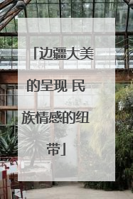 边疆大美的呈现 民族情感的纽带