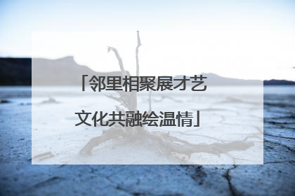 邻里相聚展才艺 文化共融绘温情