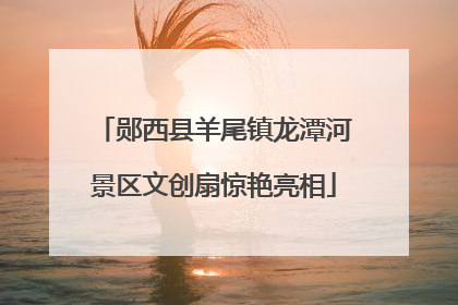 郧西县羊尾镇龙潭河景区文创扇惊艳亮相