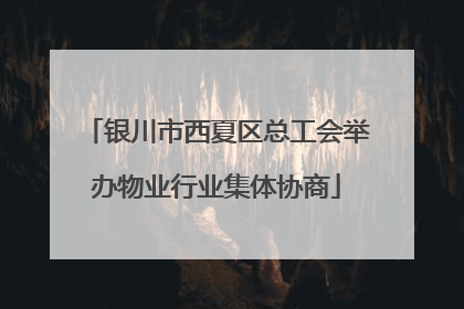 银川市西夏区总工会举办物业行业集体协商