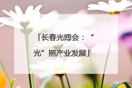 长春光博会：“光”照产业发展