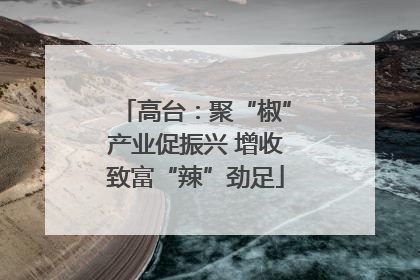 高台：聚“椒”产业促振兴 增收致富“辣”劲足