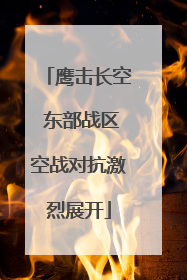 鹰击长空 东部战区空战对抗激烈展开