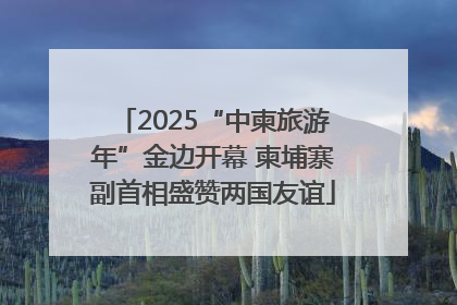 2025“中柬旅游年”金边开幕 柬埔寨副首相盛赞两国友谊
