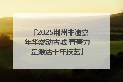 2025荆州非遗嘉年华燃动古城 青春力量激活千年技艺