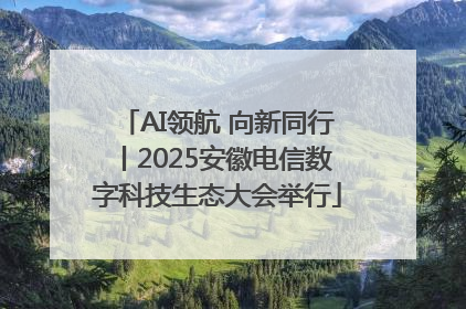 AI领航 向新同行丨2025安徽电信数字科技生态大会举行