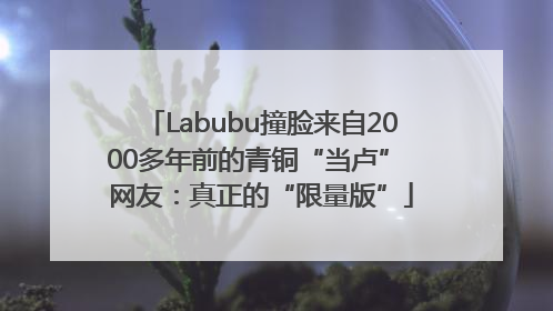 Labubu撞脸来自2000多年前的青铜“当卢” 网友：真正的“限量版”